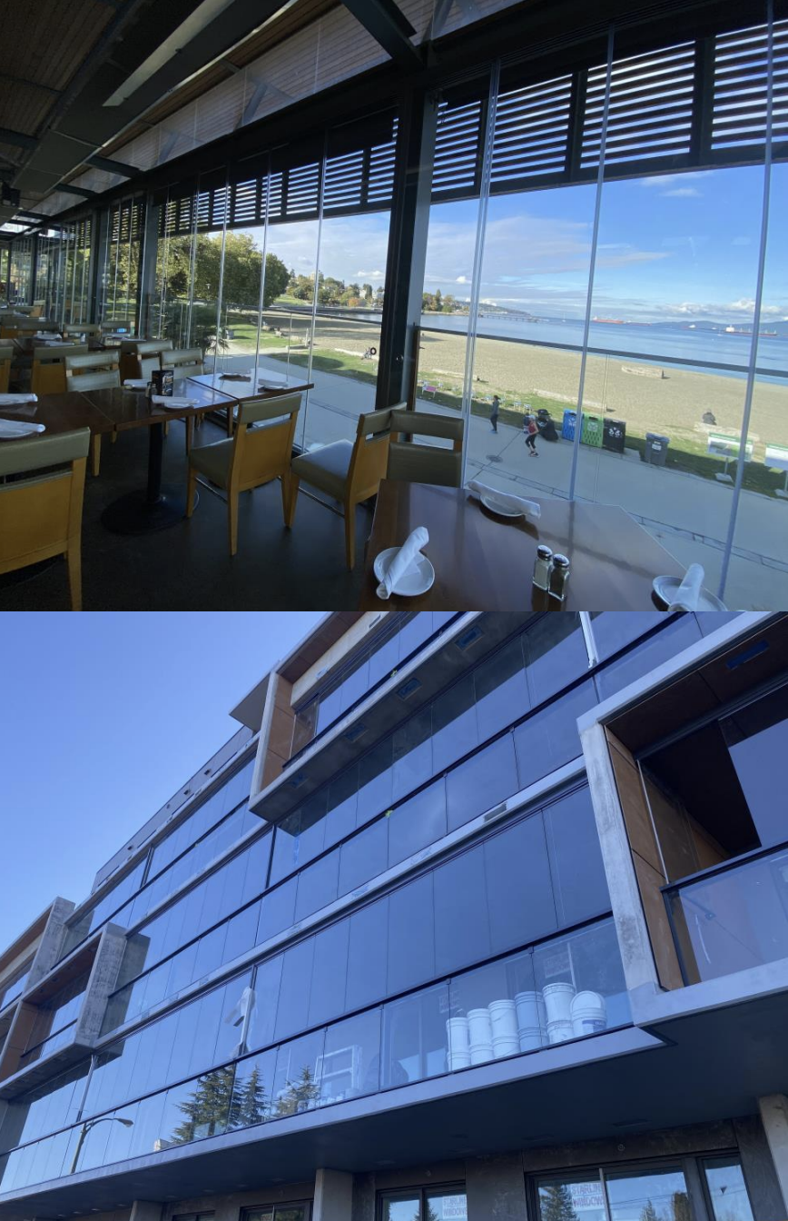 commercial patio glass door wall