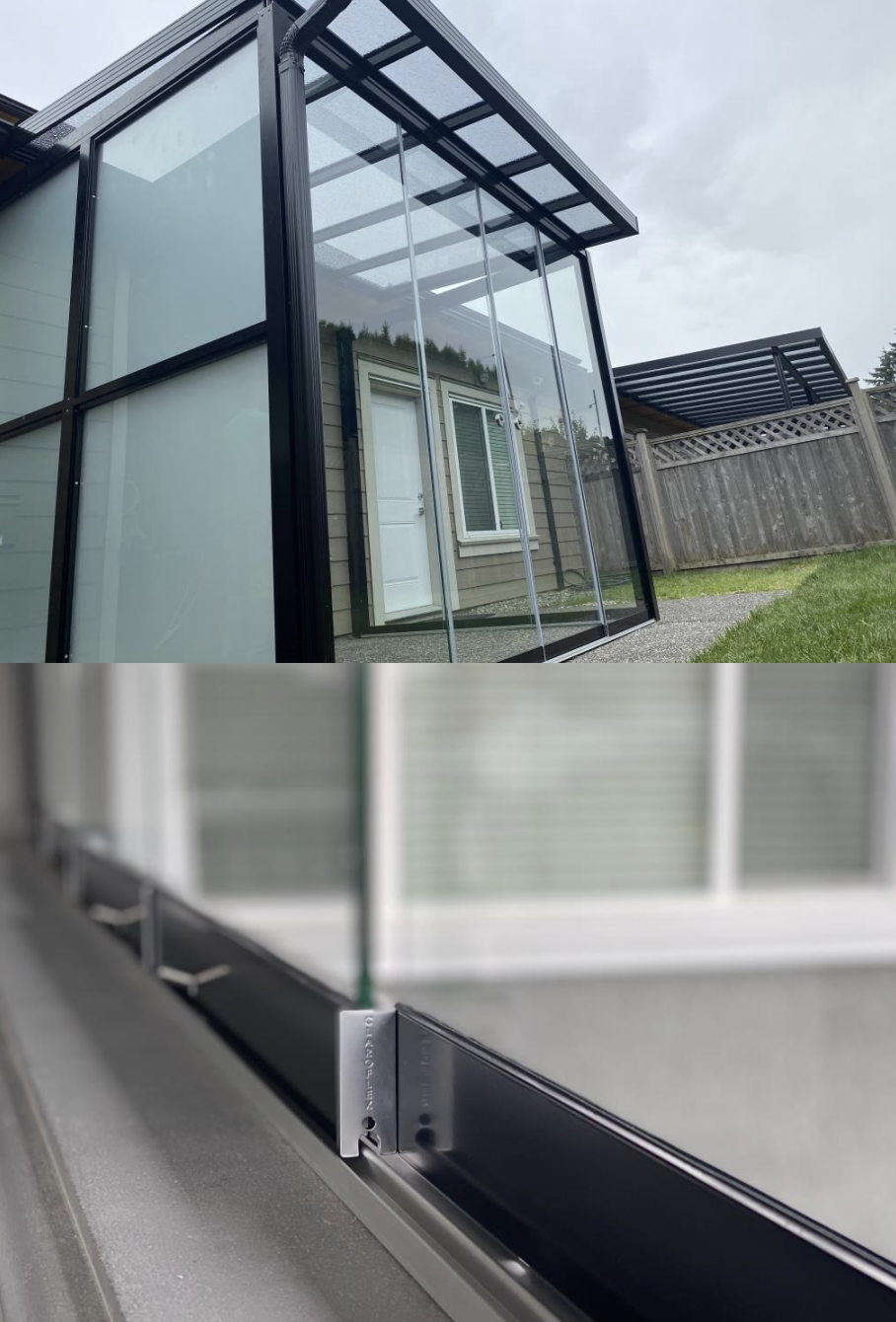 sliding glass walls